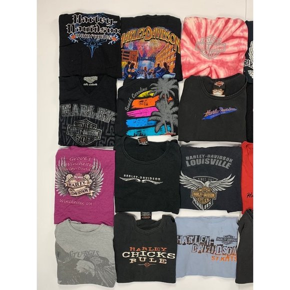 Vintage 90s 00s Harley Davidson Biker Promo Reseller Lot Of 20 Woman’s Mix SZS - Picture 3 of 5